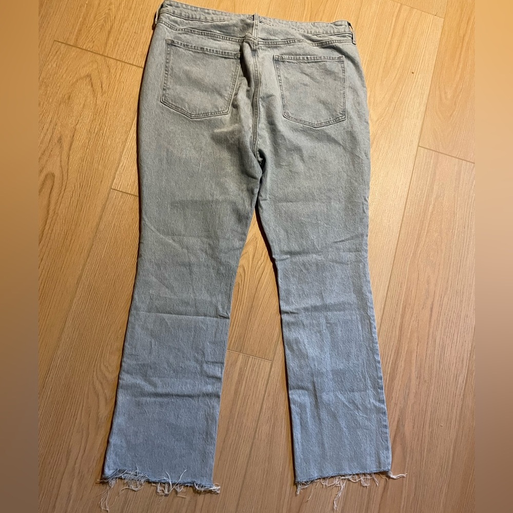 Extra High-Waisted Button-Fly Kicker Boot-Cut Cut-Off - Picture 6 of 7